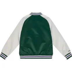 Mitchell & Ness Jackets & Outerwear-Primetime Lightweight Satin Jacket Milwaukee Bucks