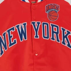Mitchell & Ness Jackets & Outerwear-Primetime Lightweight Satin Jacket New York Knicks