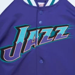 Mitchell & Ness Jackets & Outerwear-Primetime Lw Satin Jacket Utah Jazz