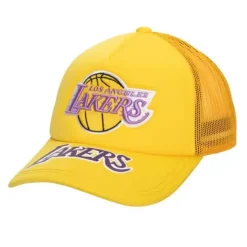 Mitchell & Ness Snapback-Puff The Magic Trucker Snapback Hwc Los Angeles Lakers