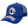 Mitchell & Ness Snapback-Puff The Magic Trucker Snapback Hwc Philadelphia 76Ers