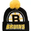 Mitchell & Ness Knit-Punch Out Pom Knit Boston Bruins