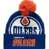 Mitchell & Ness Knit-Punch Out Pom Knit Edmonton Oilers