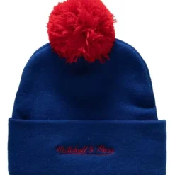 Mitchell & Ness Knit-Punch Out Pom Knit New York Rangers