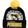 Mitchell & Ness Knit-Punch Out Pom Knit Pittsburgh Penguins