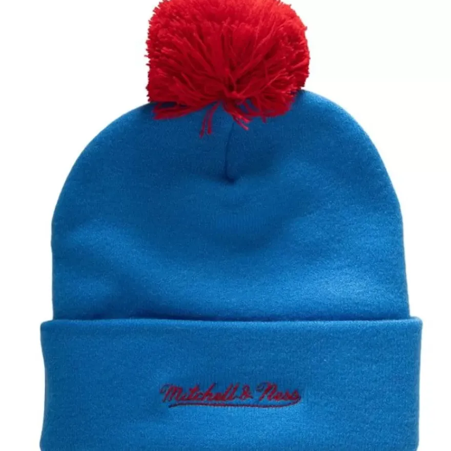 Mitchell & Ness Knit-Punch Out Pom Knit Quebec Nordiques