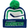 Mitchell & Ness Knit-Punch Out Pom Knit Vancouver Canucks