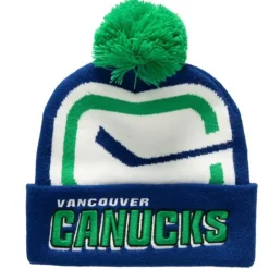 Mitchell & Ness Knit-Punch Out Pom Knit Vancouver Canucks