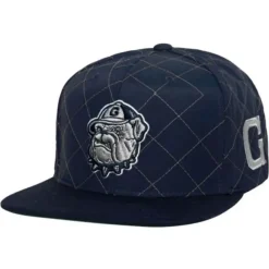 Mitchell & Ness Snapback-Quilted Taslan Snapback Georgetown University