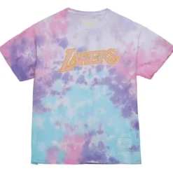 Mitchell & Ness T-Shirts & Tops-Rainbow Sherbet Tee Los Angeles Lakers