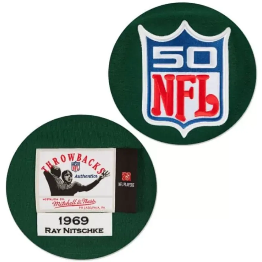Mitchell & Ness Nfl Authentic-Ray Nitschke 1969 Authentic Jersey Green Bay Packers