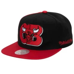 Mitchell & Ness Snapback-Rear Script Deadstock Snapback Chicago Bulls