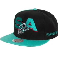 Mitchell & Ness Snapback-Rear Script Deadstock Snapback Hwc San Antonio Spurs