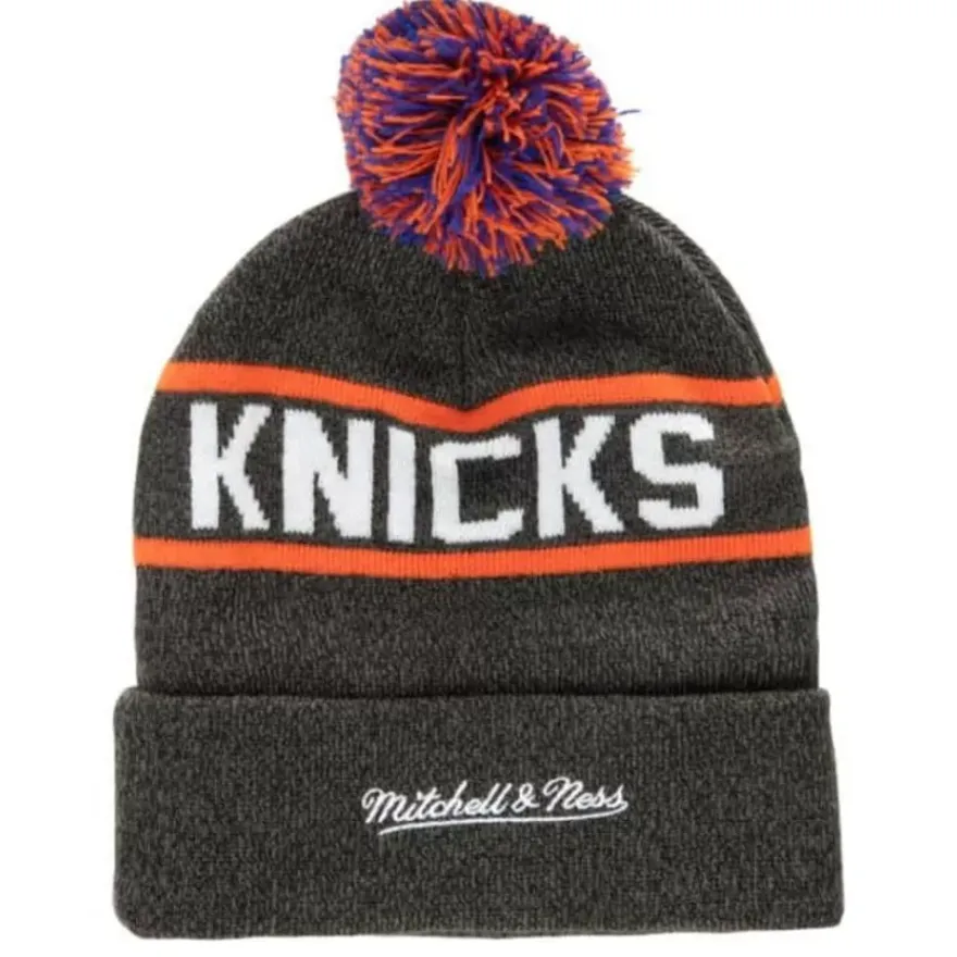 Mitchell & Ness Knit-Reload 2.0 Pom Knit Beanie New York Knicks