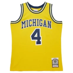 Mitchell & Ness Nba Swingman-Replica Chris Webber University Of Michigan Maize 1991 Jersey