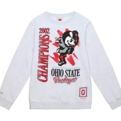 Mitchell & Ness Hoodies & Sweatshirts-Retro Brush Crew Ohio State