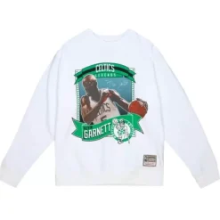 Mitchell & Ness T-Shirts & Tops-Retro Card Crew Longsleeve Boston Celtics Kevin Garnett