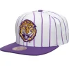 Mitchell & Ness Snapback-Retro Pinstripe Snapback Louisiana State University
