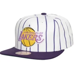 Mitchell & Ness Snapback-Retro Pinstripe Snapback Hwc Los Angeles Lakers