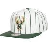 Mitchell & Ness Snapback-Retro Pinstripe Snapback Milwaukee Bucks
