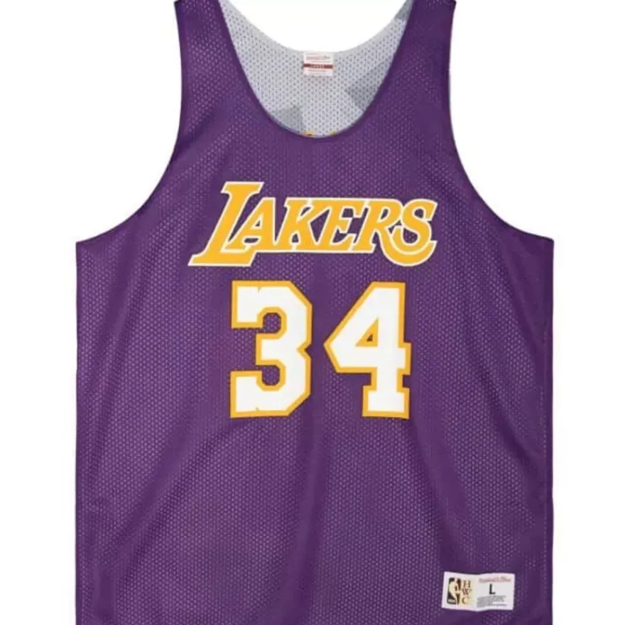 Mitchell & Ness T-Shirts & Tops-Reversible Mesh Tank Los Angeles Lakers Shaquille O'Neal