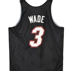 Mitchell & Ness T-Shirts & Tops-Reversible Mesh Tank Miami Heat Dwyane Wade