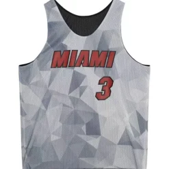 Mitchell & Ness T-Shirts & Tops-Reversible Mesh Tank Miami Heat Dwyane Wade