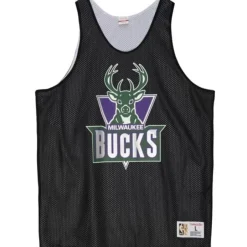 Mitchell & Ness T-Shirts & Tops-Reversible Mesh Tank Milwaukee Bucks