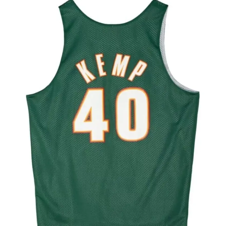 Mitchell & Ness T-Shirts & Tops-Reversible Mesh Tank Seattle Supersonics Shawn Kemp