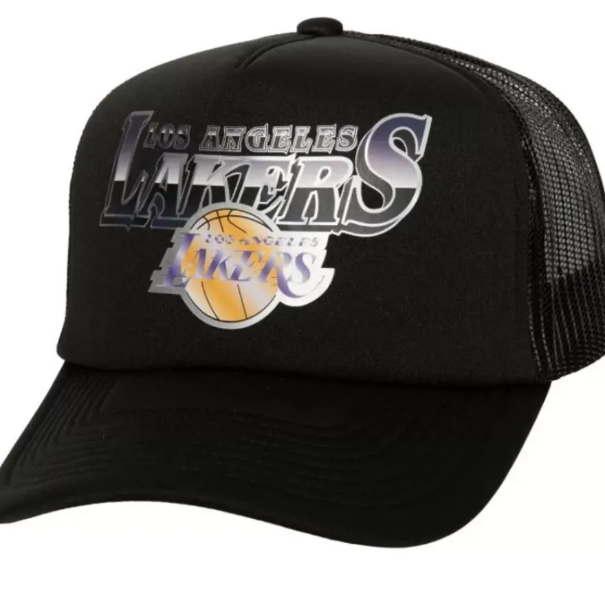 Mitchell & Ness Snapback-Rock On Trucker Los Angeles Lakers
