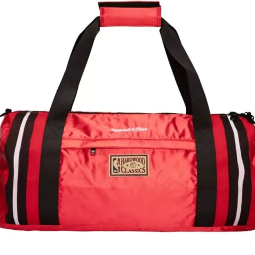 Mitchell & Ness Accessories-Satin Duffel Bag Chicago Bulls
