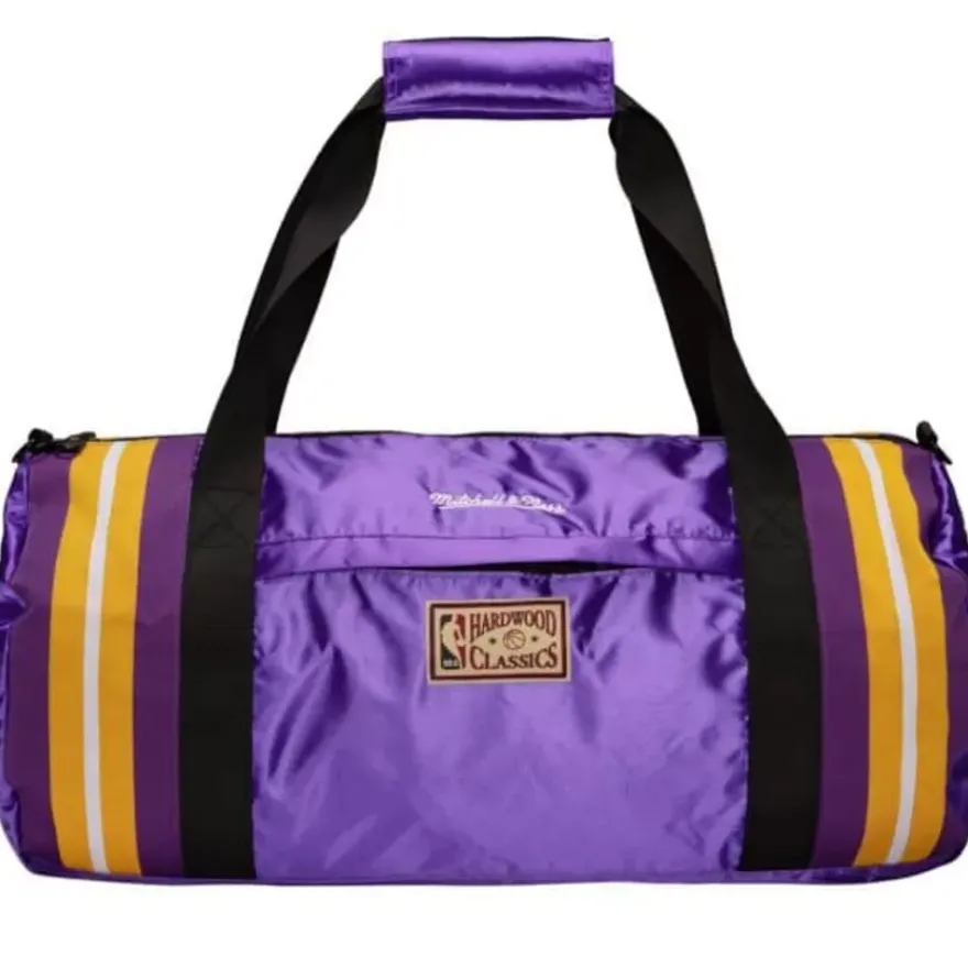 Mitchell & Ness Accessories-Satin Duffel Bag Los Angeles Lakers