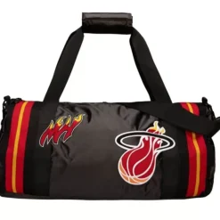 Mitchell & Ness Accessories-Satin Duffel Bag Miami Heat