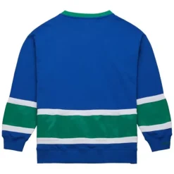 Mitchell & Ness Hoodies & Sweatshirts-Satin Insert Fleece Crew Hartford Whalers