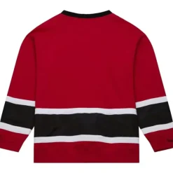 Mitchell & Ness Hoodies & Sweatshirts-Satin Insert Fleece Crew Kansas City Chiefs