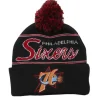 Mitchell & Ness Knit-Script Pom Beanie Hwc Philadelphia 76Ers