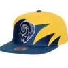 Mitchell & Ness Snapback-Sharktooth Snapback Los Angeles Rams