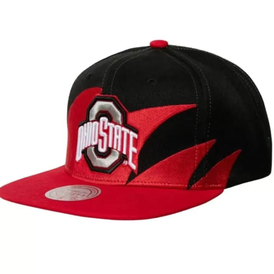 Mitchell & Ness Snapback-Sharktooth Snapback Ohio State