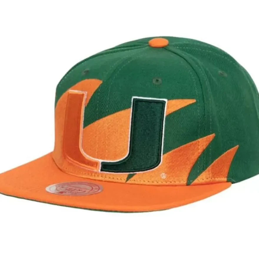 Mitchell & Ness Snapback-Sharktooth Snapback University Of Miami