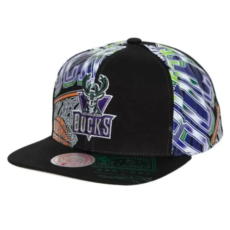 Mitchell & Ness Snapback-Shirt Remix Snapback Hwc Milwaukee Bucks