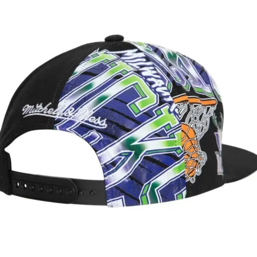 Mitchell & Ness Snapback-Shirt Remix Snapback Hwc Milwaukee Bucks