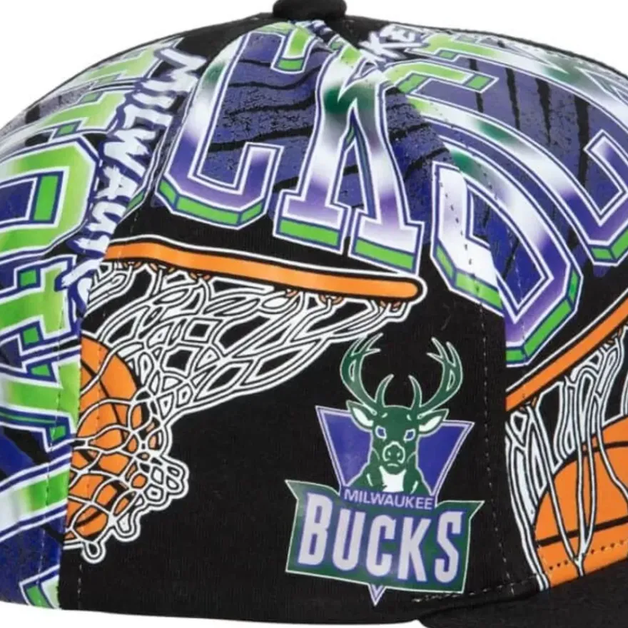 Mitchell & Ness Snapback-Shirt Remix Snapback Hwc Milwaukee Bucks