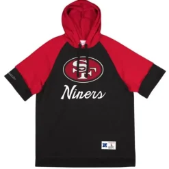 Mitchell & Ness Hoodies & Sweatshirts-Shortsleeve Fleece Hoodie San Francisco 49Ers