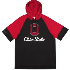 Mitchell & Ness Hoodies & Sweatshirts-Shortsleeve Fleece Hoodie Ohio State
