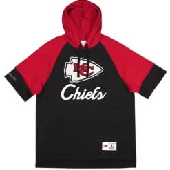 Mitchell & Ness Hoodies & Sweatshirts-Shortsleeve Fleece Hoodie Kansas City Chiefs