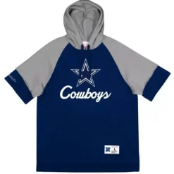 Mitchell & Ness Hoodies & Sweatshirts-Shortsleeve Fleece Hoodie Dallas Cowboys