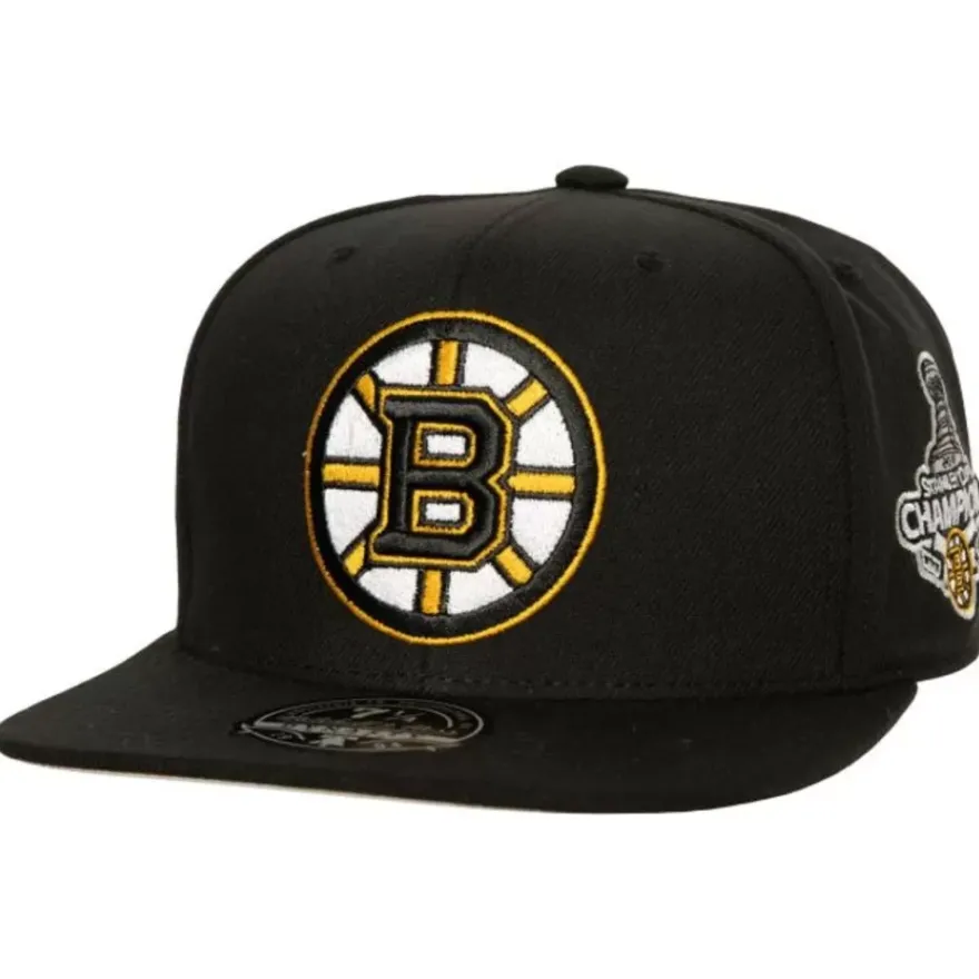 Mitchell & Ness Fitted-Side Patch Fitted Boston Bruins