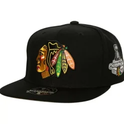 Mitchell & Ness Fitted-Side Patch Fitted Chicago Blackhawks