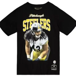 Mitchell & Ness T-Shirts & Tops-Sideline Name & Number Tee Pittsburgh Steelers 1914 Troy Polamalu