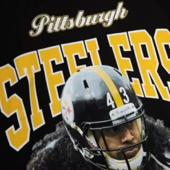 Mitchell & Ness T-Shirts & Tops-Sideline Name & Number Tee Pittsburgh Steelers 1914 Troy Polamalu